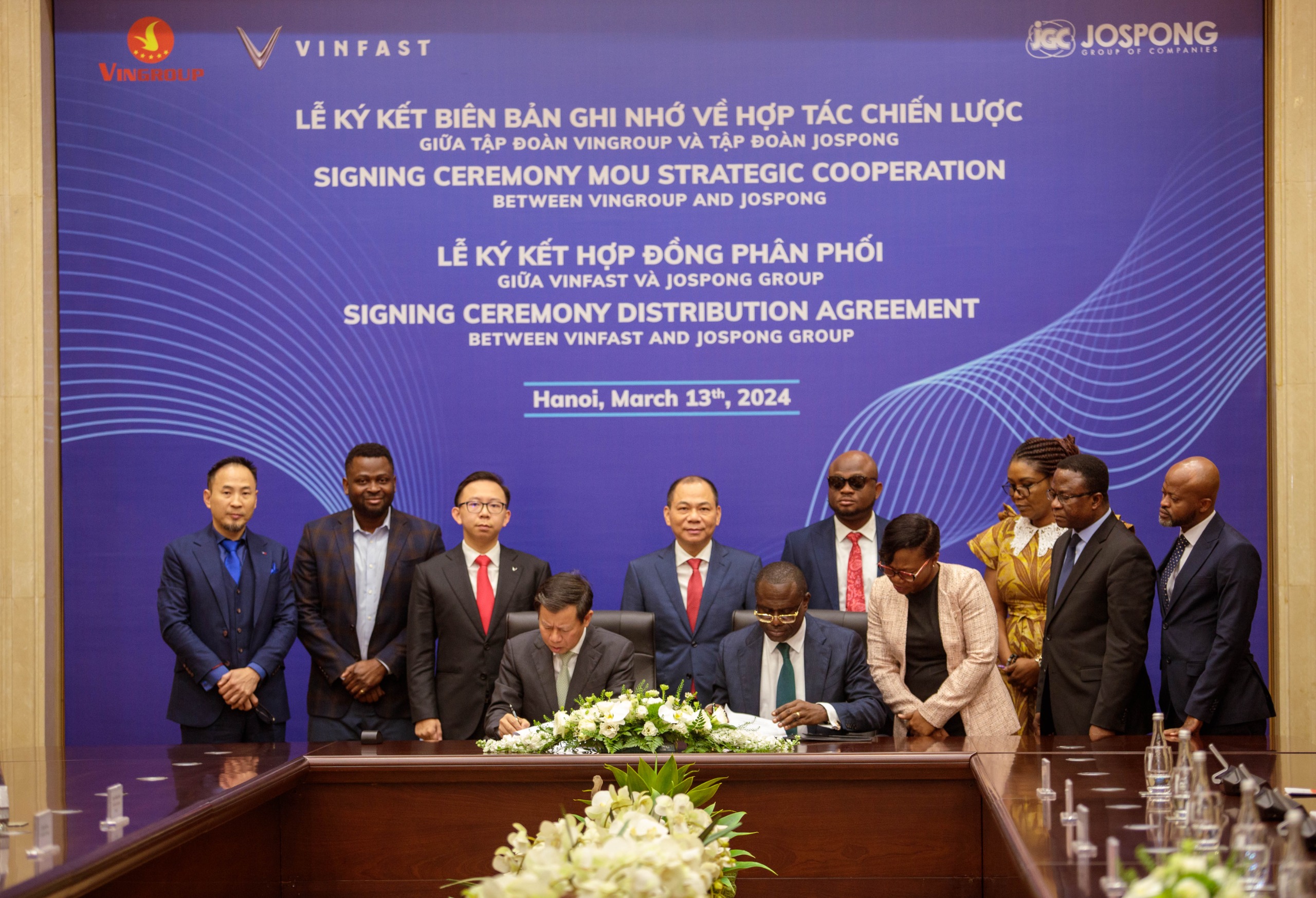 Jospong Group  partners Vinfast to distribute Electric Vehicles in West Africa